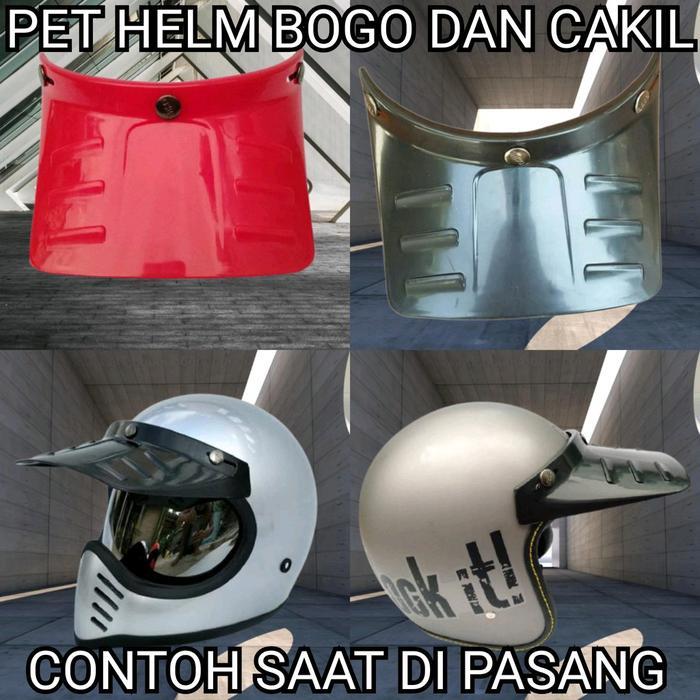 "New" Pet Topi Helm Bogo Panjang Cross OSBE Pet Duck Retro Red
