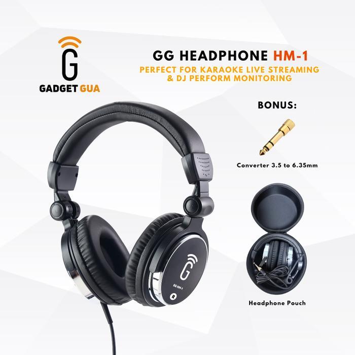 GG HEADPHONE HM-1 - HEADPHONE MONITORING FOR KARAOKE AND DJ LIVE STREAMING