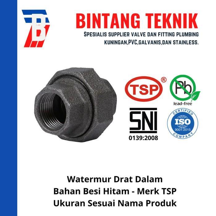 Watermur 1" Inch Besi Hitam Tsp