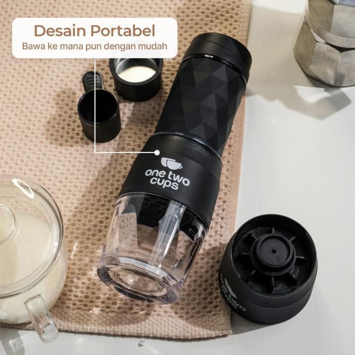 Alat Kopi One Two Cups Hand Press Mini Espresso Coffee Maker - HS-8439
