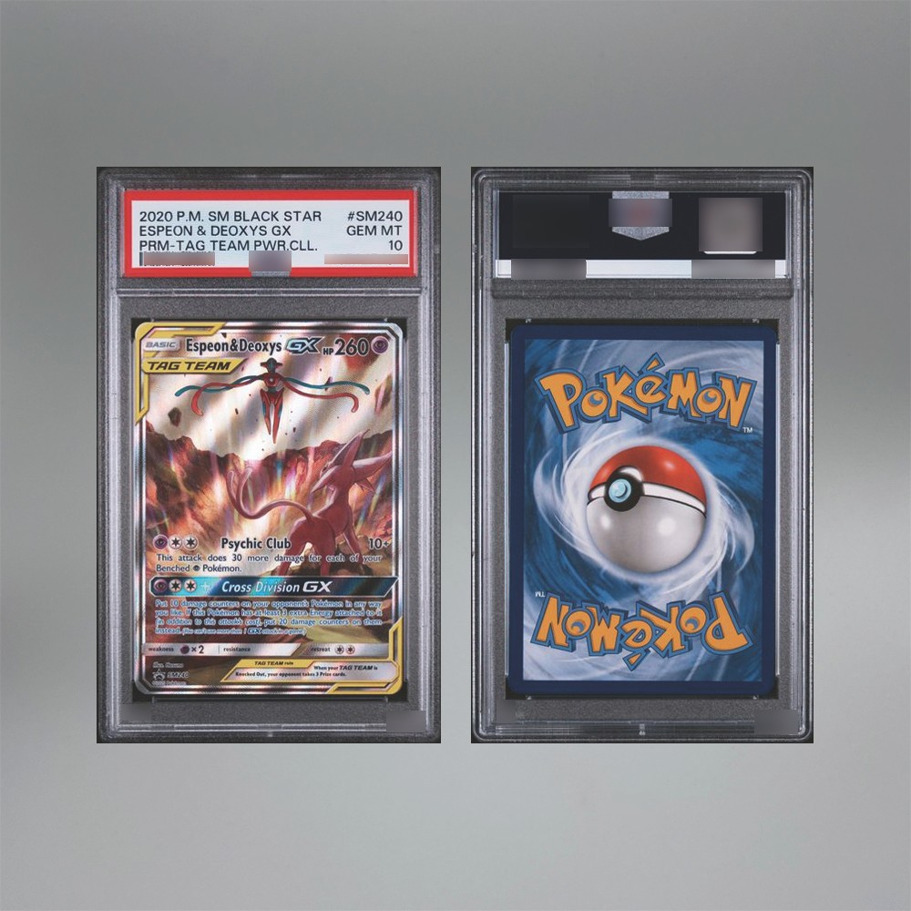 DIY Self-made PTCG TAG TEAM English Version Umbreon Zekrom Garchomp GX Series 10Points Rare Rating