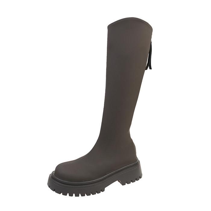 PINKEY P160 Sepatu Boots Kulit Sintetis Panjang wanita Fashion Sepatu Bot Setinggi Lutut Wanita Kare