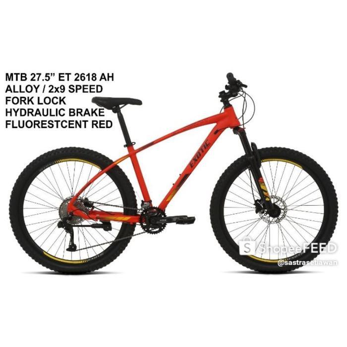 Sepeda Speda Sepedah Gunung Mtb Olahraga Anak Remaja Dewasa 27,5 Exotic 2618 AH Murah - Fluorestesen