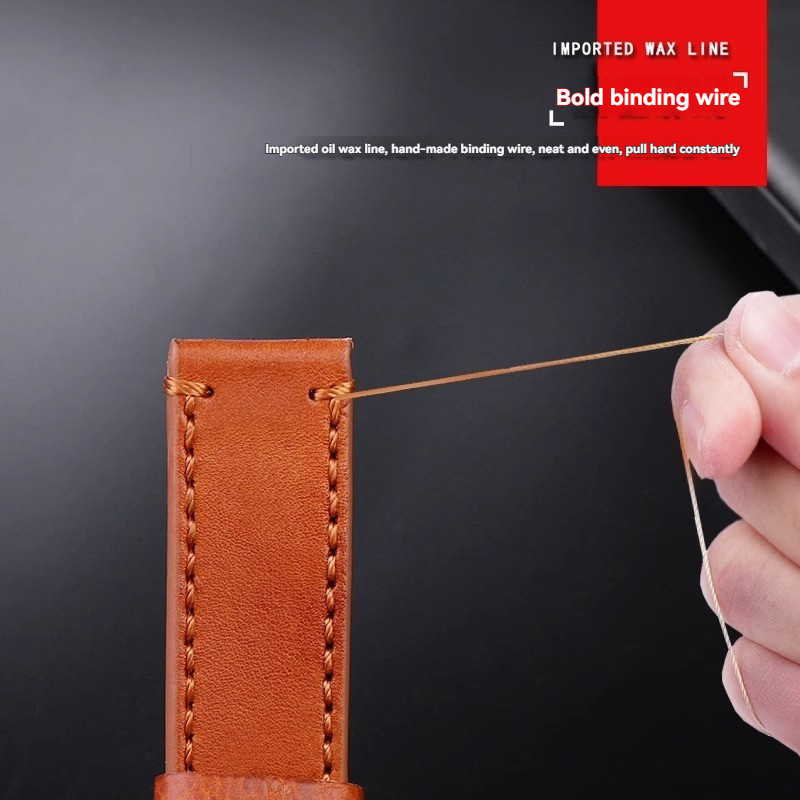 For TUDOR Black Bay Qicheng Bronze Little Red Flower Zenith Vintage Genuine Leather Watch Strap Men