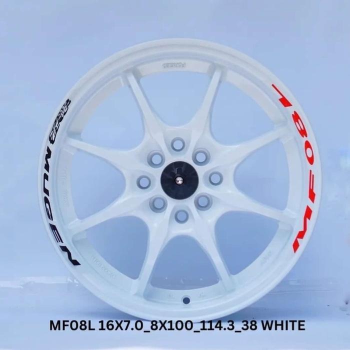 Velg Mobil Astro Mugen MF08L 16x7.0 8x100-114.3 ET38 White
