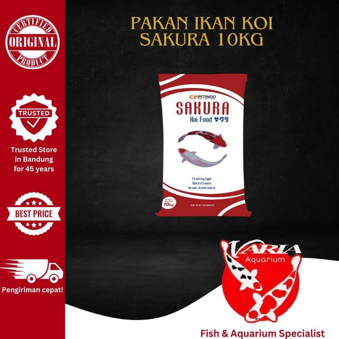 TERLARIS Pakan KOI SAKURA 10 KG Pakan Ikan Koi 10kg READY