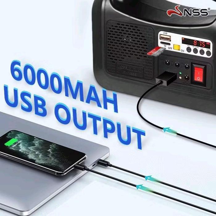 Solar lighting system VDR-1588S-U lampu emergency tenaga matahari multifungsi radio-mp3