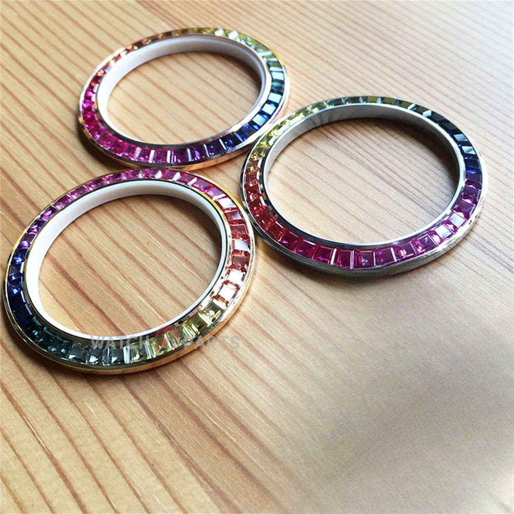 Rainbow Watch Bezel for Rolex Daytona 40mm Watch Upgrade Modification Watch Inserts Parts