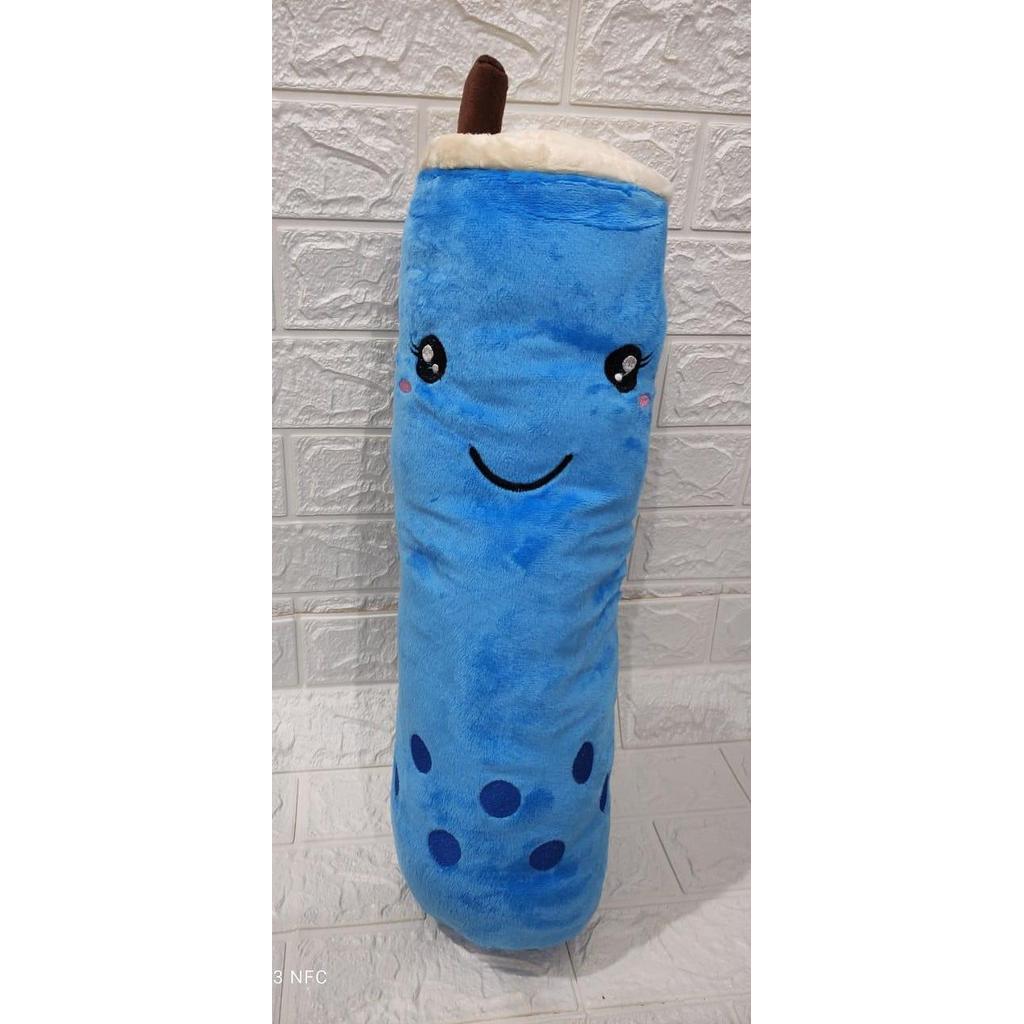 Boneka Guling Boba Lembut Ukuran 60cm untuk Teman Tidur dan Kado