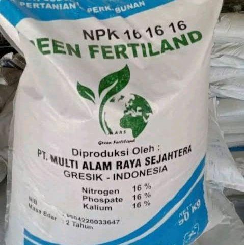 Green Fertiland NPK 16-16-16 Fertiland 50Kg - Pupuk Organik untuk Pertanian dan Kebun