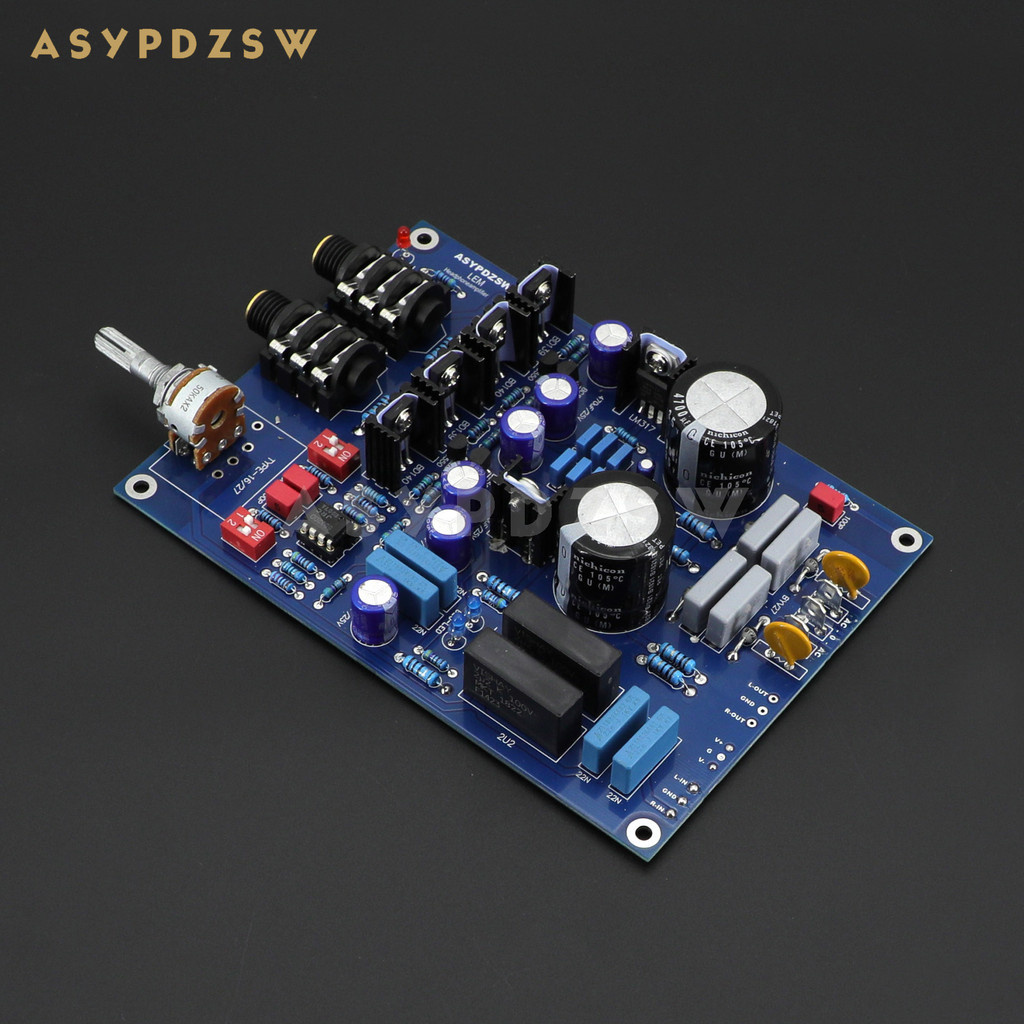 HIFI Base on Lehmann Class A Headphone amplifier LEM Preamplifier DIY Kit/Finished board