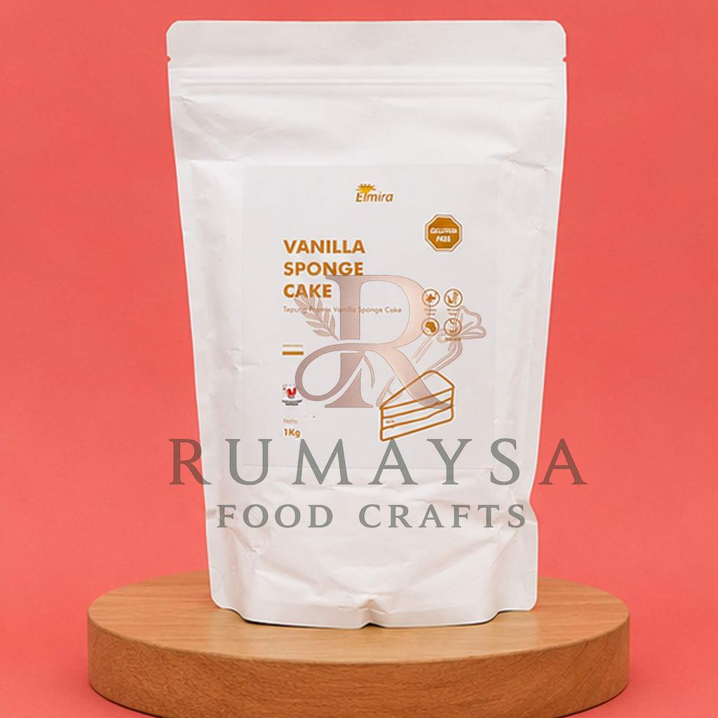 Elmira Premix Vanilla Sponge Cake Tepung Mocaf Untuk Bolu Vanila Gluten Free 1 Kg