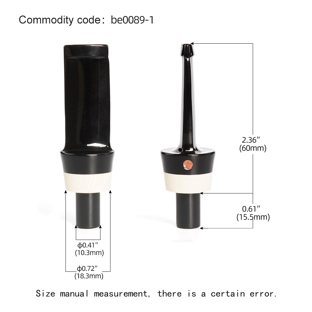 1pc Tobacco Pipe Mouthpiece Diy Acrylic Pipe Mouthpiece Tenon Outer Diameter 10.3mm Pipe Mouthpiece