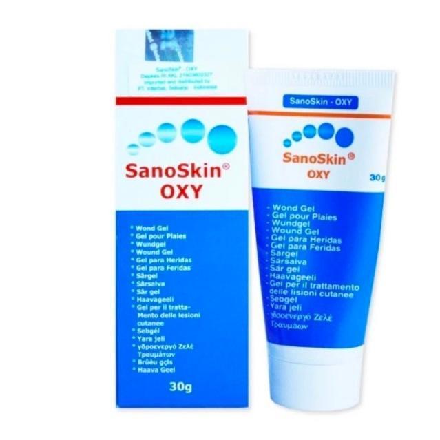 Terlaris Sanoskin Oxy Gel30 Gram Tube Salep Luka