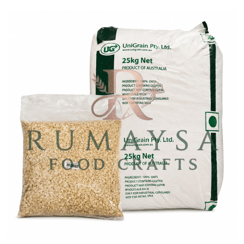 Unigrain Rolled Oat 1Kg Repack Oatmeal Premium Untuk Granola Cookies Roti Sehat