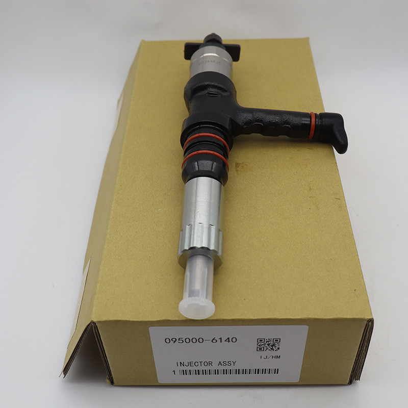 1PCS COMMON RAIL INJECTOR 095000-6140 6261-11-3200 FOR KOMATSU SAA6D140E-5 ENGINE PC800LC-8