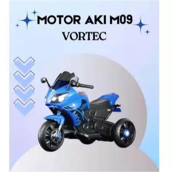 Motor Aki Mainan Anak VORTEC M09 M-09 Moto GP Futuristic Kecil Kendaraan Mainan - M09 blue