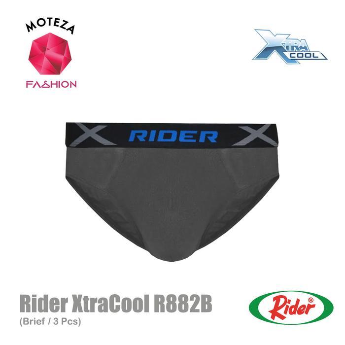 Rider Xtracool R882B R 882 B Celana Dalam Cd Pria Mini Brief - 1 Box Isi 3 Pcs