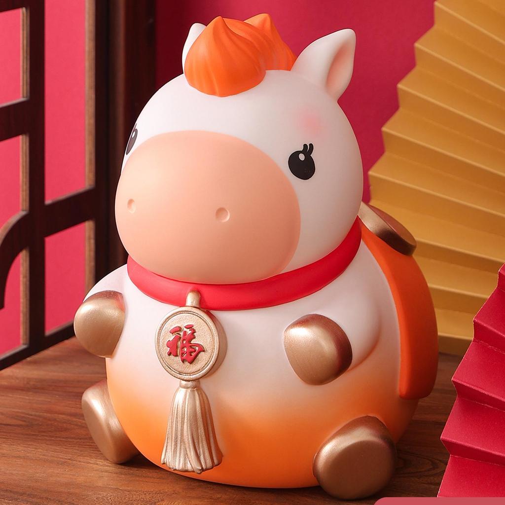 Desktop Kids Coin Bank Children Cute Horse Shape Bank Coin Saving Box Jar Coins Organizer Storage