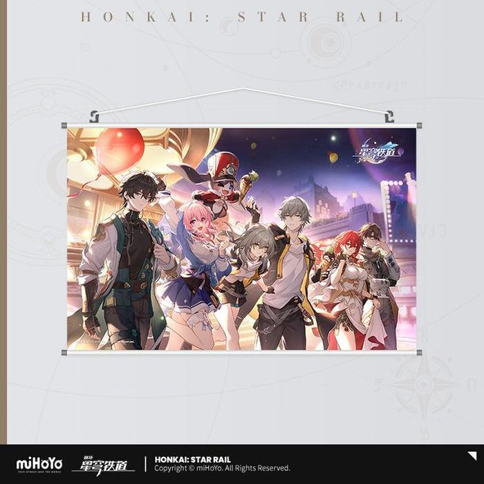 HOT SALE HONKAI: STAR RAIL 1ST ANNIVERSARY TAPESTRY (52X33CM) TERMURAH