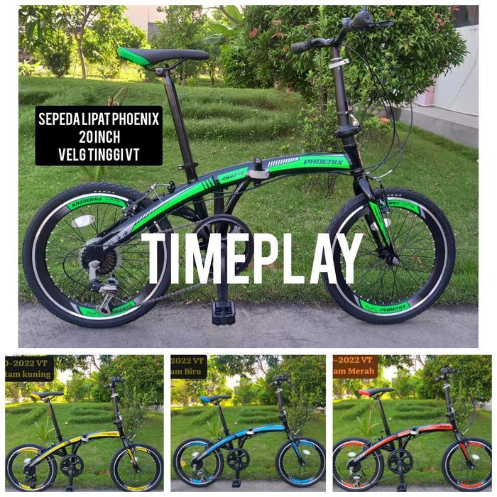 ASLI SEPEDA LIPAT PHOENIX 2026 VB FOLDING 20 ASLI BARU BER-SNI 7 speed v br READY STOCK