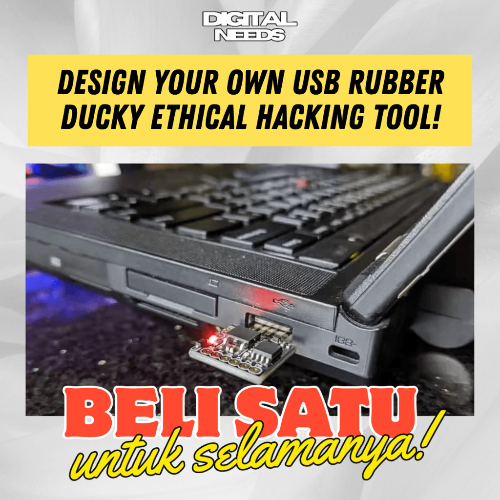 [e-course] Belajar Design Your Own USB Rubber Ducky Ethical Hacking Tool 2026