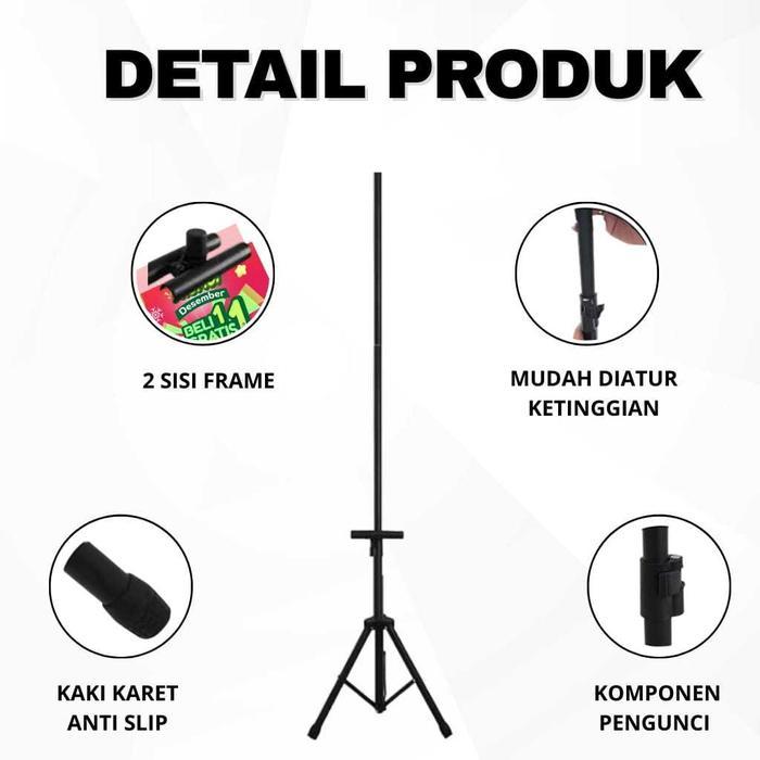 Tripod Banner 2 Sisi / Standing Banner Promosi / Tripod Stand Banner Berdiri / Tiang Banner 2 Sisi /