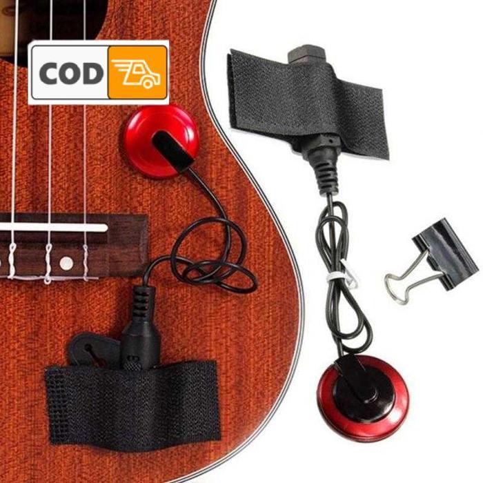 Pickup Mikrofon Gitar Akustik Transducer Pengeras Suara Ke Speaker