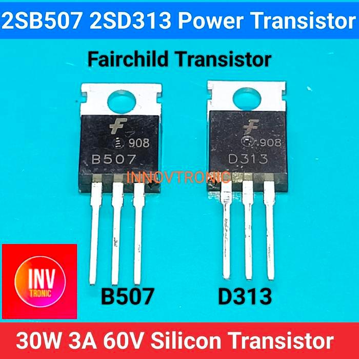 2Sd313 D313 2Sb507 B507 To-220 30W 60V 3A Silicon Power Transistor