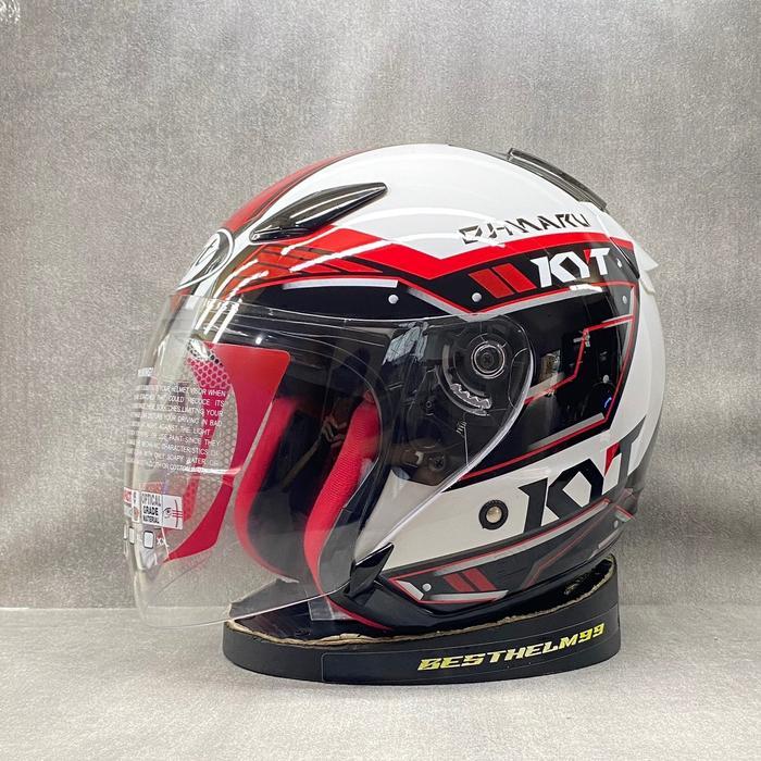 "New" KYT DJ Maru Series All Motif Helm Half Face KYT Original DOT SNI Untuk Cowok dan Cewek