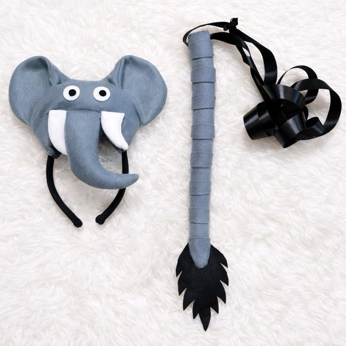 Bando Gajah Kostum Gajah Abu Elephant Safari Dumbo Kostum Gajah Anak & Dewasa / Bando Telinga Gajah