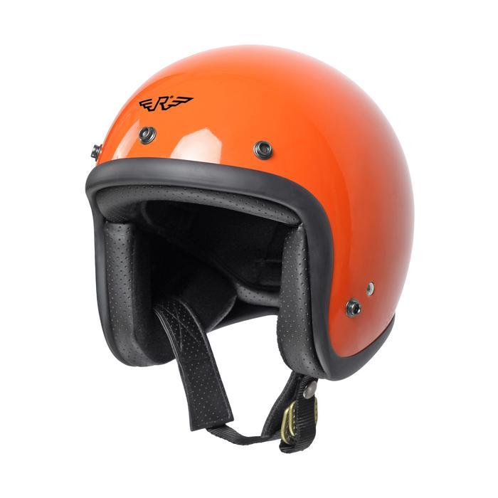 Rimc Helm Doja Orange Glossy - Helm Motor Retro Klasik Sni