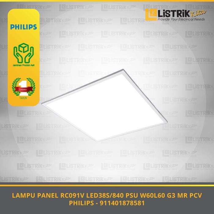 Philips Lampu Panel Rc091V Led38S/840 Psu W60L60 G3 Mr Pcv