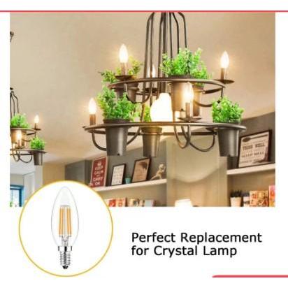 "New" Lampu Led Filament Filamen 4W / 2W Fiting E14