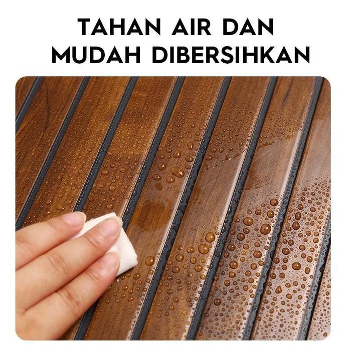 Paus Biru - Wood Panel WPC Dinding 30cm x 290cm Wall Panel Dekorasi Dinding Anti Air Kolong Dapur