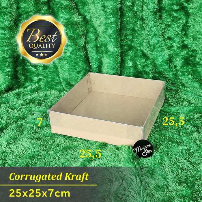 Box Mika - Dus Kue - Kotak - Kardus 25X25X7 Cm Terlaris