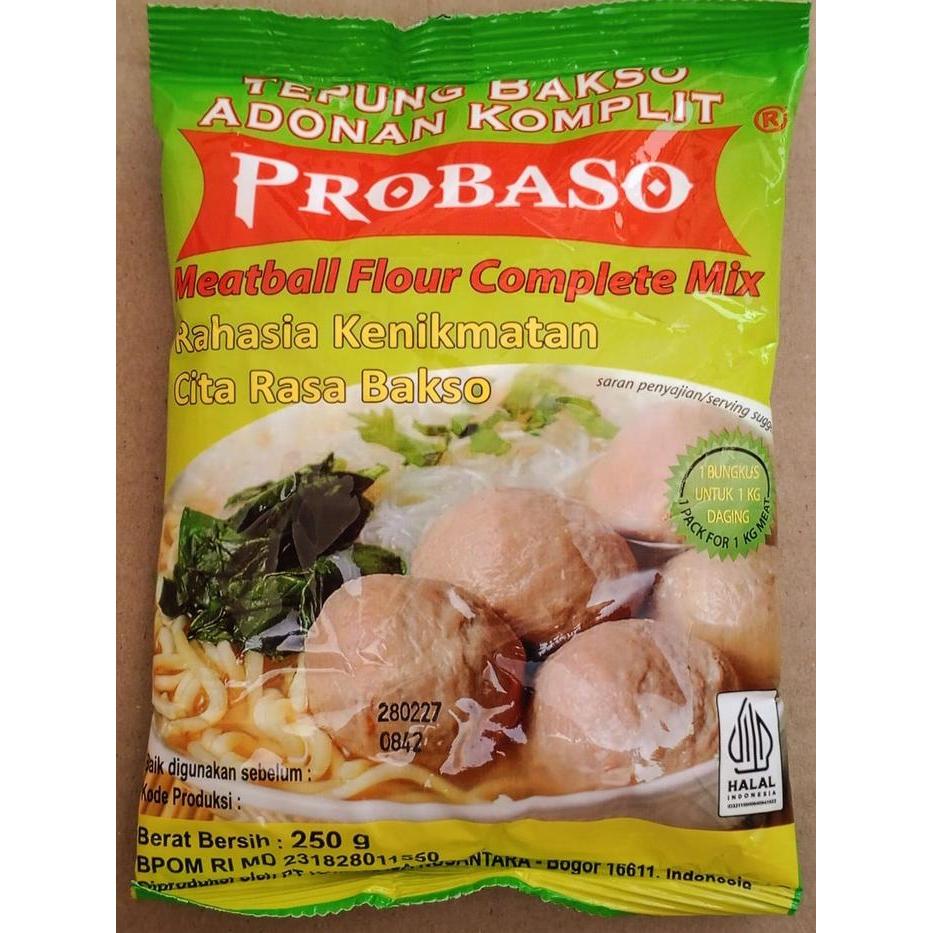 PROBASO Tepung Adonan Bakso 250 gr Halal, Kenyal dan Lezat