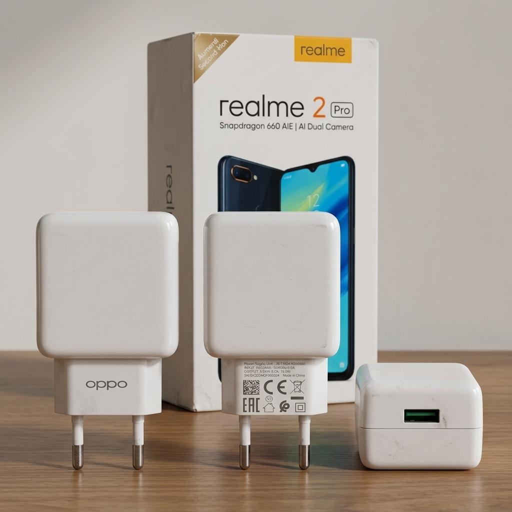 Charger HP Realme VC54JAEH Original Bekas VOOC 20W 4A Cocok Realme 2 Pro