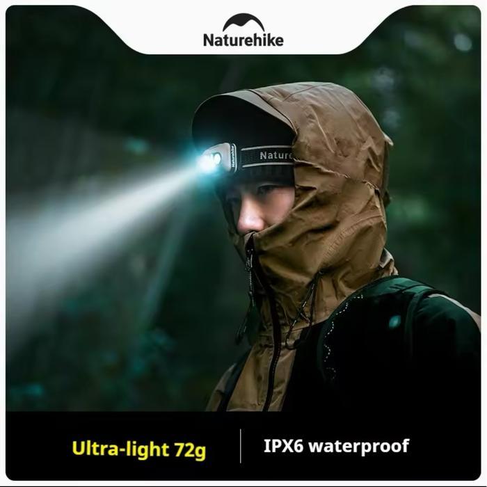 Naturehike Xingyu Pro Headlight Headlamp Lampu Kepala Outdoor Camping Hiking Luar Ruangan