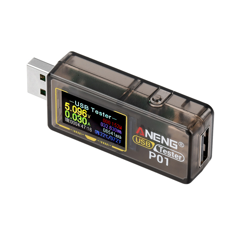ANENG P01 USB Tester DC 4-30V high-precision Multi-function fast charging tester monitoring voltage