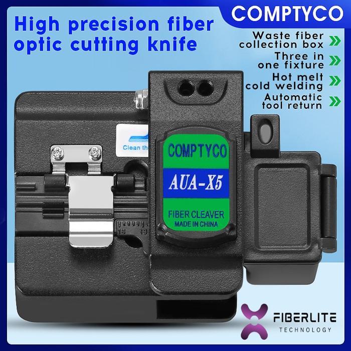 AUA-X5 Fiber Cleaver Cutter Fiber Optik COMPTYCO Fly Cocok untuk Fusion Splicer