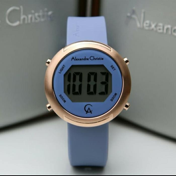 jam tangan wanita alexandre christie 9337 original biru