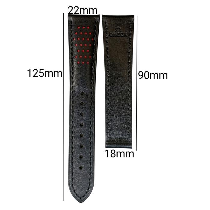 Tali Jam Tangan 22 MM Replacement Leather Strap Omega Speedmaster 9079.22