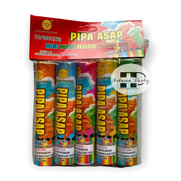 Promo Pipa Asap 30 Detik Per Pack Isi 5Pcs / Bomb Asap / Pipa Asap Terlaris
