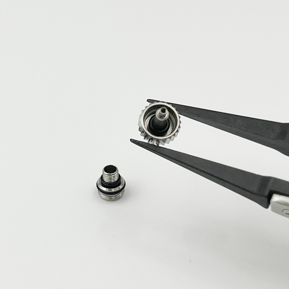 Mod Screw-in Crown & Tube Stainless Steel Mechanical Watch Case Crown 7mm*4.4mm*2.9mm Silver/Gold N