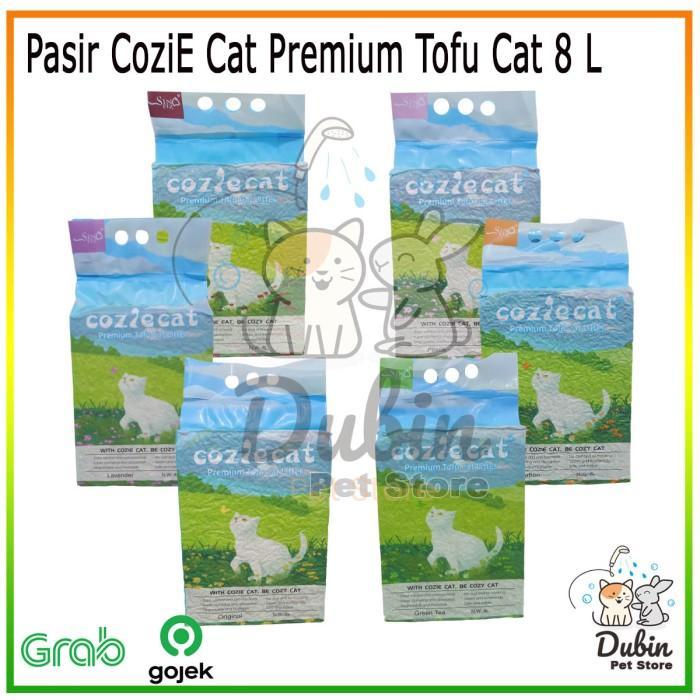 Cozie Cat Tofu soya cat litter 8 liter pasir kucing Cozie cat tofu soya gumpal wangi 8 liter