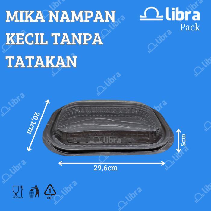 100 Pcs - Mika Kue Kecil Mika Nampan Kecil Alas Kue Snack Dan Tutup