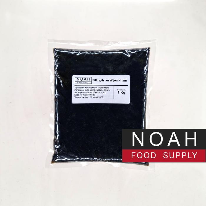 NEW - FILLING TAUSA WIJEN HITAM BLACK SESAME PASTE ISIAN MOONCAKE ROTI 1 KG