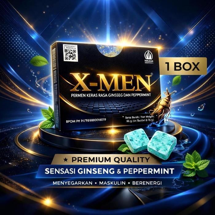 Promo Permen Rasa Mint Khusus Pria 6 Box (24 Permen) - Candy Permen Kesehatan Menambah Energi Halal