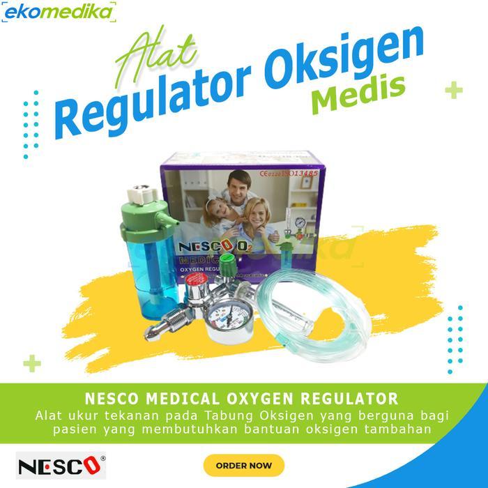 Regulator Oksigen NESCO Oksigen NESCO Merk NESCO Regulator Regulator Oksigen NESCO Box Ungu